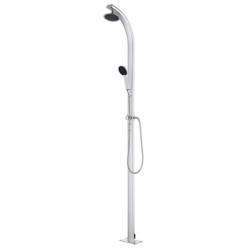 Casa si Gradina - Gradina si terasa - Piscine si accesorii - Accesorii piscine - Dus de gradina cu baza gri, 220 cm, aluminiu - Infinity.ro
