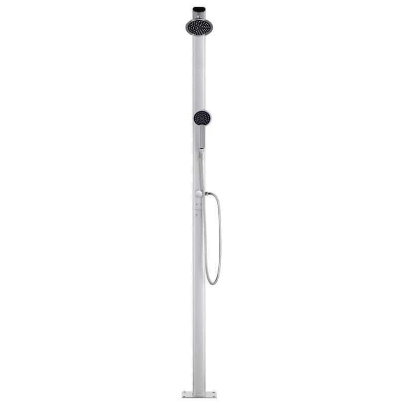 Casa si Gradina - Gradina si terasa - Piscine si accesorii - Accesorii piscine - Dus de gradina cu baza gri, 220 cm, aluminiu - Infinity.ro