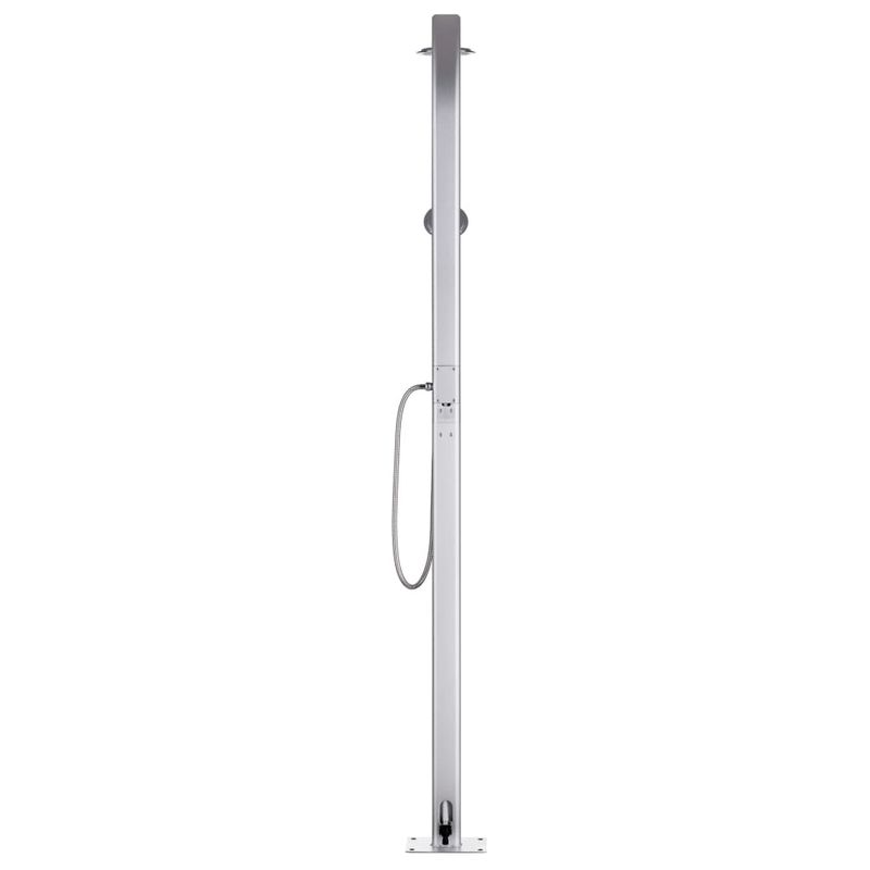Casa si Gradina - Gradina si terasa - Piscine si accesorii - Accesorii piscine - Dus de gradina cu baza gri, 220 cm, aluminiu - Infinity.ro