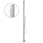 Casa si Gradina - Gradina si terasa - Piscine si accesorii - Accesorii piscine - Dus de gradina cu baza maro, 225 cm, otel inoxidabil - Infinity.ro