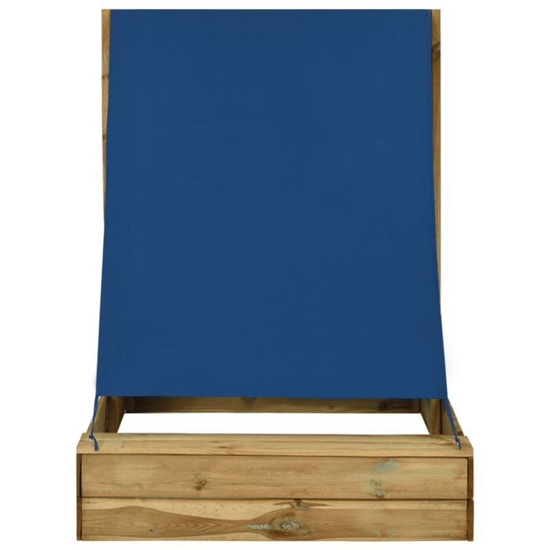 Jucarii, Copii si Bebe - Jucarii si jocuri - Jucarii de exterior - Casute si corturi copii - Groapa de nisip cu acoperis, 160x100x133 cm, lemn de pin tratat - Infinity.ro