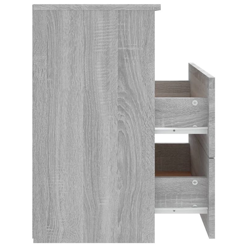 Casa si Gradina - Mobilier - Comode si corpuri - Noptiere - Noptiera, gri sonoma, 50x32x60 cm - Infinity.ro