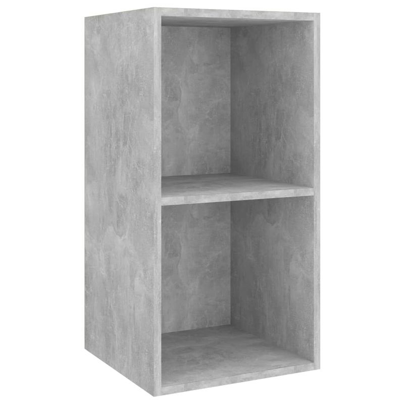 Casa si Gradina - Mobilier - Comode si corpuri - Comode - Dulapuri TV suspendate, 4 buc, gri beton, lemn prelucrat - Infinity.ro