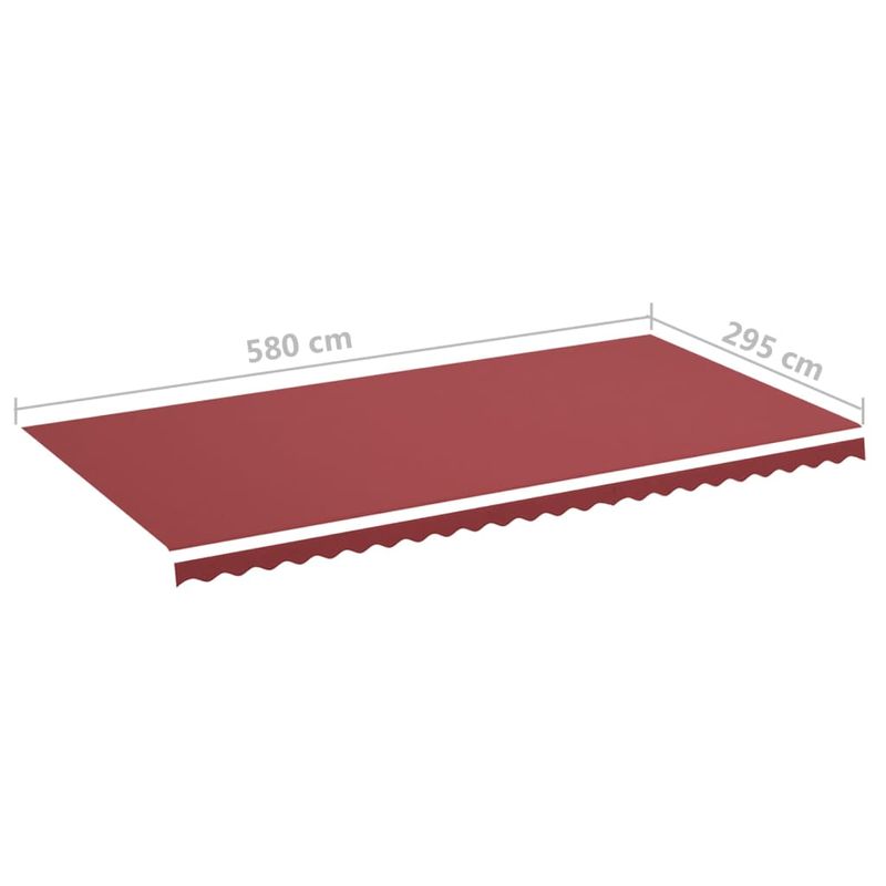 Casa si Gradina - Gradina si terasa - Umbrele si pavilioane - Umbrele - Panza copertina , rosu visiniu, 6x3 m - Infinity.ro