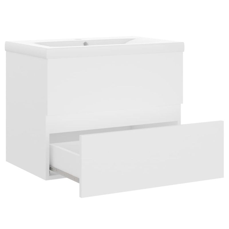 Casa si Gradina - Mobilier - Mobilier baie - Comode baie - Dulap cu chiuveta incorporata, alb, lemn prelucrat - Infinity.ro