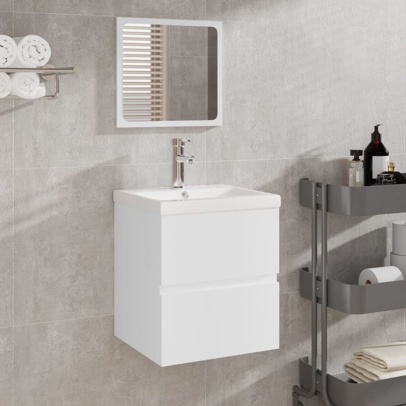 Casa si Gradina - Mobilier - Mobilier baie - Comode baie - Dulap cu chiuveta incorporata, alb - Infinity.ro