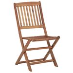 Casa si Gradina - Gradina si terasa - Mobilier exterior - Scaune si sezlonguri gradina - Scaune gradina pliabile cu perne, 4 buc., lemn masiv de acacia - Infinity.ro