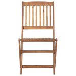Casa si Gradina - Gradina si terasa - Mobilier exterior - Scaune si sezlonguri gradina - Scaune gradina pliabile cu perne, 4 buc., lemn masiv de acacia - Infinity.ro