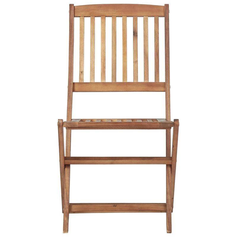 Casa si Gradina - Gradina si terasa - Mobilier exterior - Scaune si sezlonguri gradina - Scaune gradina pliabile cu perne, 4 buc., lemn masiv de acacia - Infinity.ro