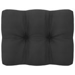 Casa si Gradina - Gradina si terasa - Mobilier exterior - Canapele si fotolii gradina - Canapea coltar de gradina cu perne antracit, lemn masiv de pin, negru - Infinity.ro