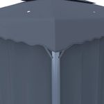 Casa si Gradina - Gradina si terasa - Umbrele si pavilioane - Pavilioane - Pavilion cu perdele & siruri lumini LED, antracit, 4x3 m - Infinity.ro