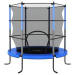 Jucarii, Copii si Bebe - Jucarii si jocuri - Jucarii de exterior - Trambuline copii - Trambulina cu plasa de siguranta, albastru, 140x160cm, rotund - Infinity.ro