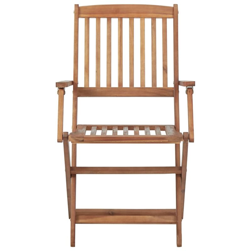 Casa si Gradina - Gradina si terasa - Mobilier exterior - Scaune si sezlonguri gradina - Scaune gradina pliabile cu perne, cu perne, 6 buc., lemn masiv de acacia - Infinity.ro