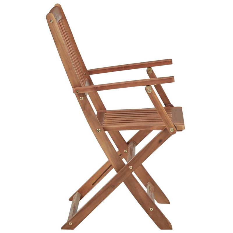 Casa si Gradina - Gradina si terasa - Mobilier exterior - Scaune si sezlonguri gradina - Scaune gradina pliabile cu perne, cu perne, 6 buc., lemn masiv de acacia - Infinity.ro