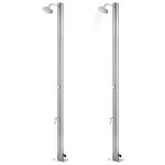 Casa si Gradina - Gradina si terasa - Piscine si accesorii - Accesorii piscine - Dus de gradina cu baza gri, 220 cm, otel inoxidabil, mărime 80x62x5 cm - Infinity.ro