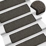 Casa si Gradina - Textile si covoare - Covoare - Covoare casa - Covorase autoadezive pentru scari, 15 buc. antracit 65x21x4 cm sisal - Infinity.ro