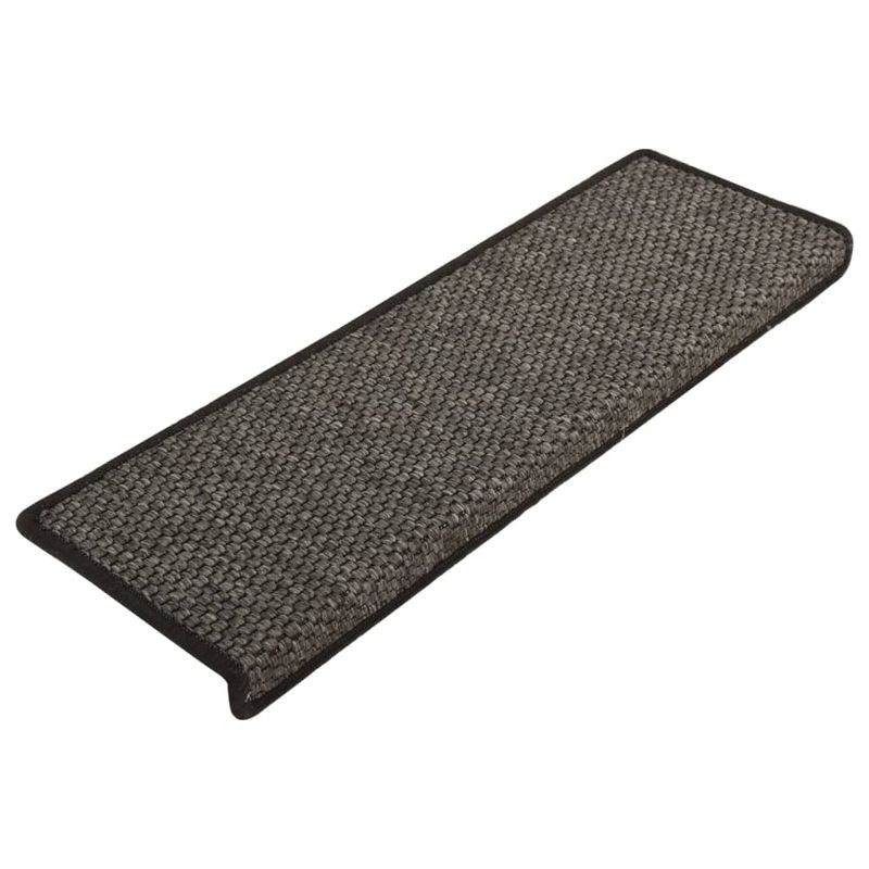 Casa si Gradina - Textile si covoare - Covoare - Covoare casa - Covorase autoadezive pentru scari, 15 buc. antracit 65x21x4 cm sisal - Infinity.ro