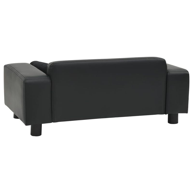 Petshop - Accesorii petshop - Culcusuri si custi - Culcusuri si saltele - Canapea pentru caini, negru, 81x43x31cm, plus & piele ecologica - Infinity.ro