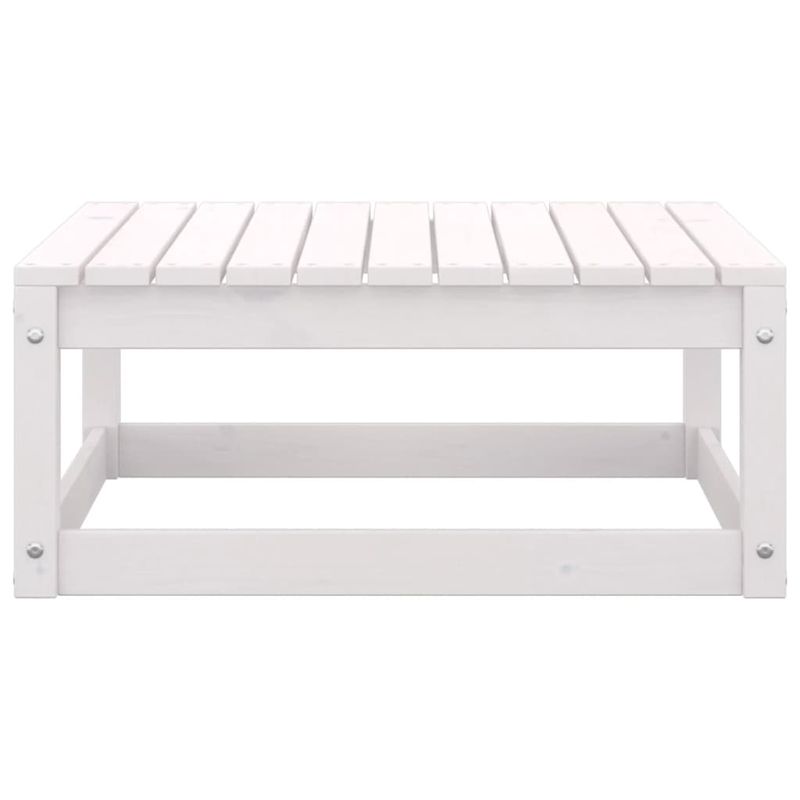 Casa si Gradina - Gradina si terasa - Mobilier exterior - Canapele si fotolii gradina - Canapea coltar de gradina cu perne , 2 buc., alb, lemn masiv de pin - Infinity.ro