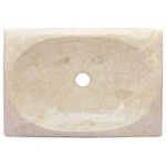 Casa si Gradina - Sanitare - Lavoar baie si accesorii - Lavoare si piedestale - Chiuveta, crem, 50x35x10 cm, marmura - Infinity.ro