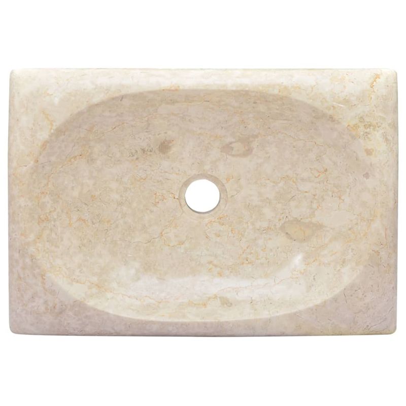 Casa si Gradina - Sanitare - Lavoar baie si accesorii - Lavoare si piedestale - Chiuveta, crem, 50x35x10 cm, marmura - Infinity.ro