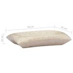 Casa si Gradina - Sanitare - Lavoar baie si accesorii - Lavoare si piedestale - Chiuveta, crem, 50x35x10 cm, marmura - Infinity.ro