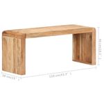 Casa si Gradina - Mobilier - Canapele si coltare - Banchete - Banca, 110x38x46 cm, lemn masiv de acacia - Infinity.ro