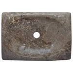 Casa si Gradina - Sanitare - Lavoar baie si accesorii - Lavoare si piedestale - Chiuveta, gri, 50x35x10 cm, marmura - Infinity.ro