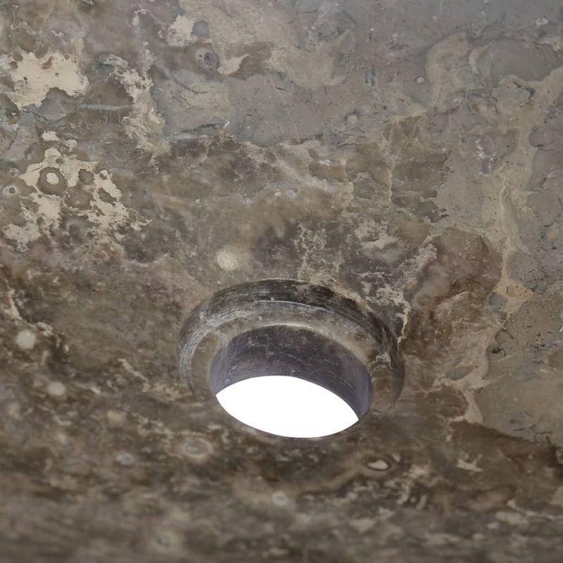 Casa si Gradina - Sanitare - Lavoar baie si accesorii - Lavoare si piedestale - Chiuveta, gri, 50x35x10 cm, marmura - Infinity.ro