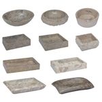 Casa si Gradina - Sanitare - Lavoar baie si accesorii - Lavoare si piedestale - Chiuveta, gri, 50x35x10 cm, marmura - Infinity.ro