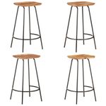 Casa si Gradina - Mobilier - Scaune si fotolii - Scaune - Scaune de bar, 4 buc., lemn masiv de acacia - Infinity.ro