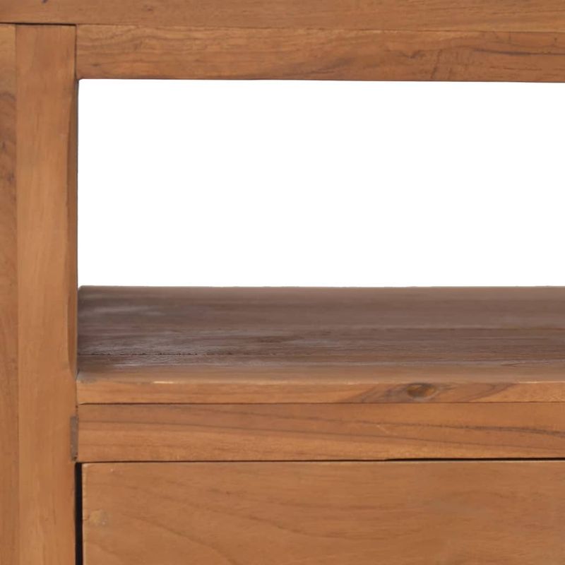 Casa si Gradina - Mobilier - Comode si corpuri - Comode - Comoda TV cu roti, 80x50x42 cm, lemn masiv de tec - Infinity.ro