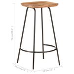 Casa si Gradina - Mobilier - Scaune si fotolii - Scaune - Scaune de bar, 4 buc., lemn masiv de acacia - Infinity.ro