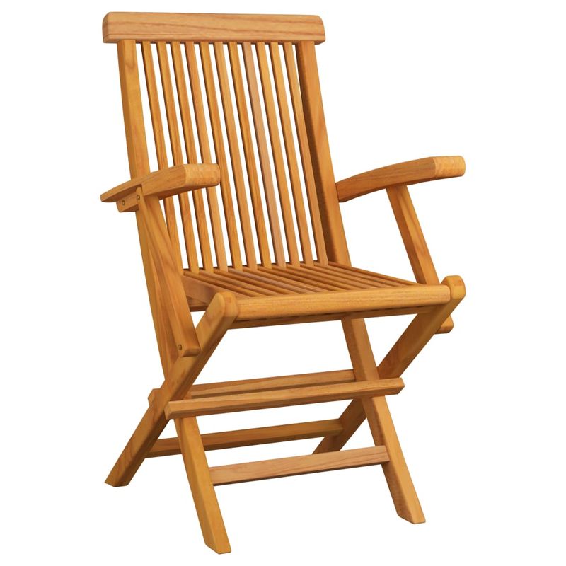 Casa si Gradina - Gradina si terasa - Mobilier exterior - Scaune si sezlonguri gradina - Scaune gradina cu perne , 3 buc., lemn masiv de tec - Infinity.ro