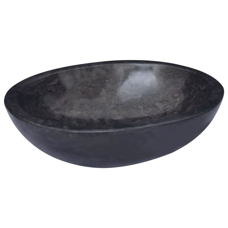Casa si Gradina - Sanitare - Lavoar baie si accesorii - Lavoare si piedestale - Chiuveta, negru, 53x40x15 cm, marmura - Infinity.ro
