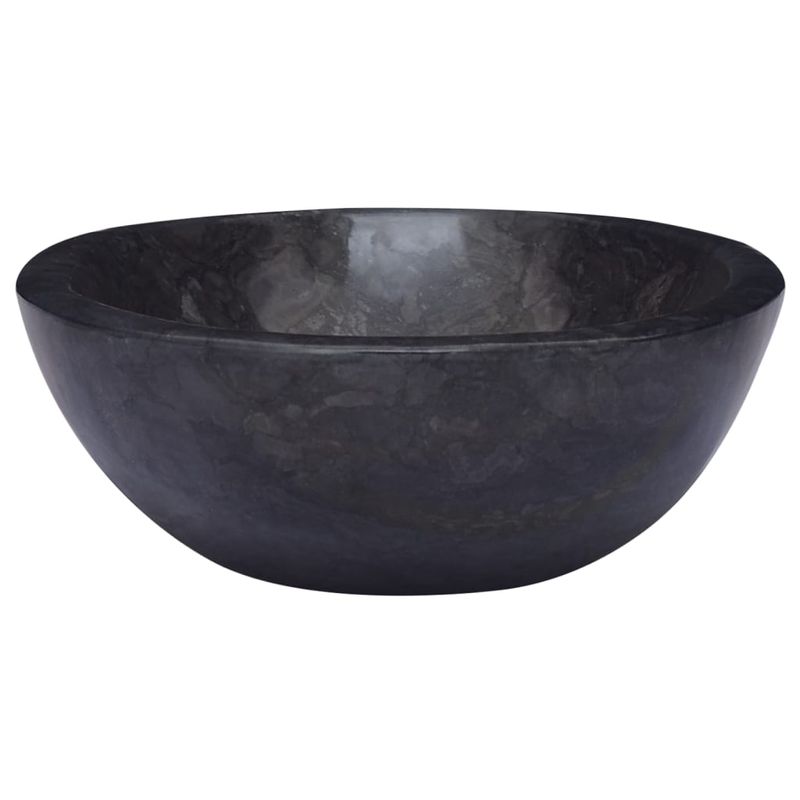 Casa si Gradina - Sanitare - Lavoar baie si accesorii - Lavoare si piedestale - Chiuveta, negru, 53x40x15 cm, marmura - Infinity.ro