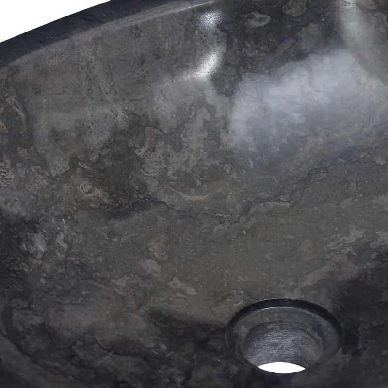 Casa si Gradina - Sanitare - Lavoar baie si accesorii - Lavoare si piedestale - Chiuveta, negru, 53x40x15 cm, marmura - Infinity.ro