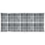 Casa si Gradina - Gradina si terasa - Mobilier exterior - Scaune si sezlonguri gradina - Scaune de gradina cu perne gri carouri, 6 buc., lemn masiv tec - Infinity.ro