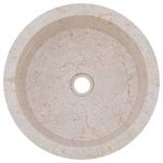 Casa si Gradina - Sanitare - Lavoar baie si accesorii - Lavoare si piedestale - Chiuveta, crem, Ø40x15 cm, marmura - Infinity.ro