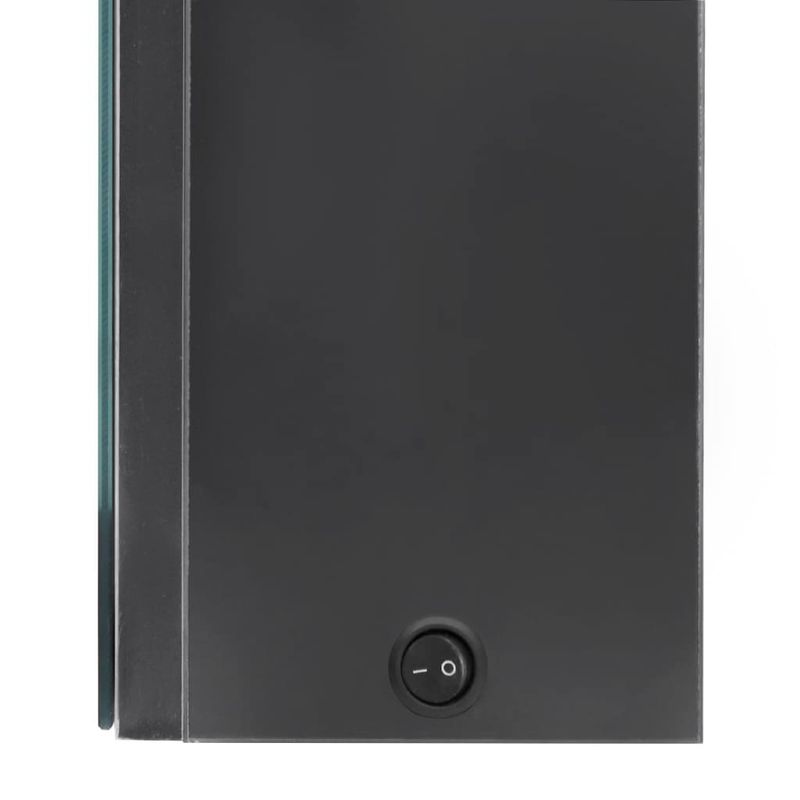 Casa si Gradina - Mobilier - Mobilier baie - Corpuri baie - Dulap de baie cu oglinda si LED, gri, 50x13x70 cm - Infinity.ro