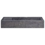 Casa si Gradina - Sanitare - Lavoar baie si accesorii - Lavoare si piedestale - Chiuveta, negru, 58x39x10 cm, marmura - Infinity.ro