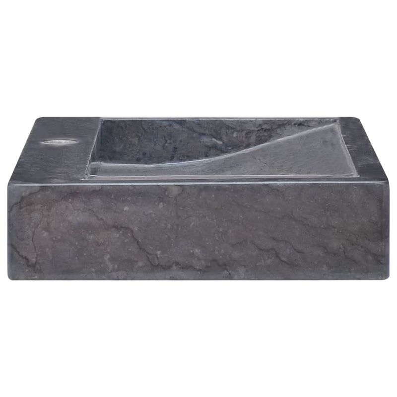 Casa si Gradina - Sanitare - Lavoar baie si accesorii - Lavoare si piedestale - Chiuveta, negru, 58x39x10 cm, marmura - Infinity.ro