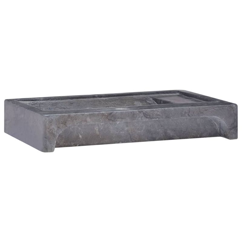 Casa si Gradina - Sanitare - Lavoar baie si accesorii - Lavoare si piedestale - Chiuveta, negru, 58x39x10 cm, marmura - Infinity.ro