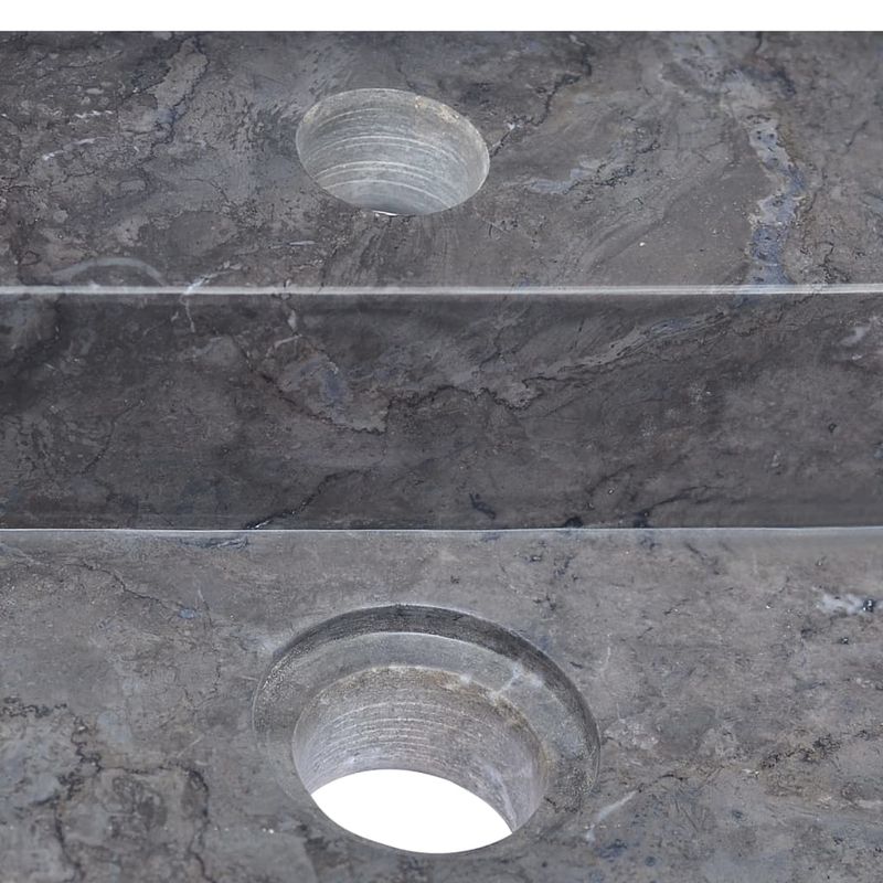 Casa si Gradina - Sanitare - Lavoar baie si accesorii - Lavoare si piedestale - Chiuveta, negru, 58x39x10 cm, marmura - Infinity.ro