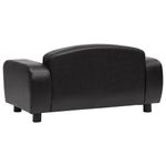 Petshop - Accesorii petshop - Culcusuri si custi - Culcusuri si saltele - Canapea pentru caini, negru, 80 x 50 x 40 cm, piele ecologica - Infinity.ro