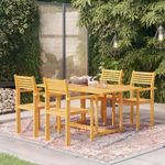 Casa si Gradina - Gradina si terasa - Mobilier exterior - Seturi mobila gradina - Set mobilier gradina, 5 piese, lemn masiv de tec - Infinity.ro