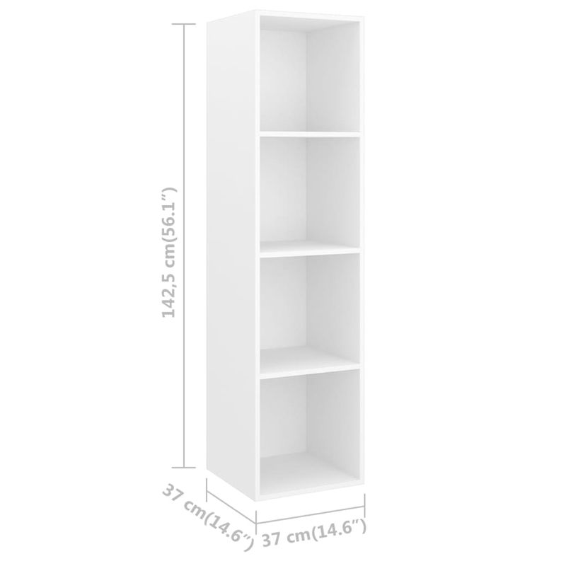 Casa si Gradina - Mobilier - Comode si corpuri - Comode - Dulapuri TV montate pe perete, 2 buc. alb, lemn prelucrat - Infinity.ro