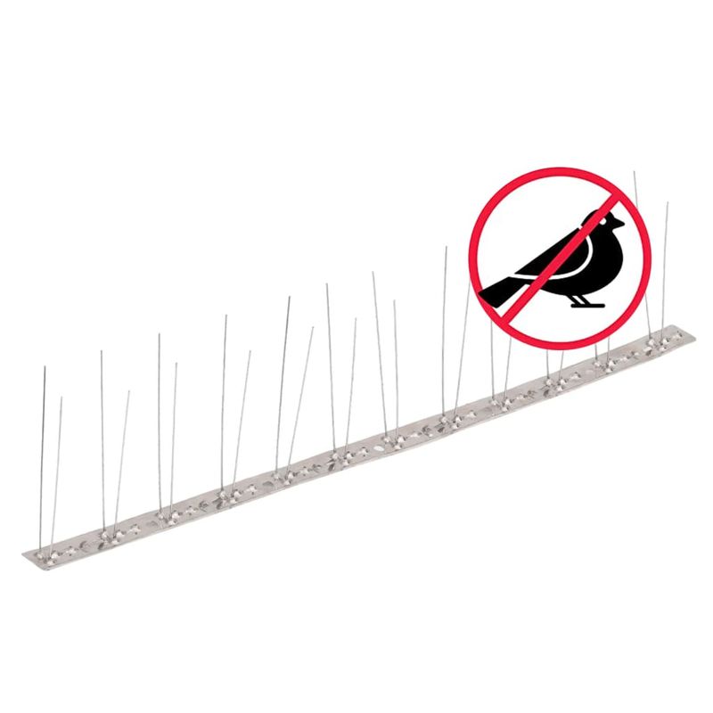 Casa si Gradina - Gradinarit si plante - Intretinere gradina - Articole daunatori gradina - Set banda cu tepi antipasari cu 2 randuri, 20 buc., otel, 10 m - Infinity.ro