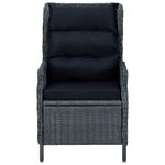 Casa si Gradina - Gradina si terasa - Mobilier exterior - Seturi mobila gradina - Set mobilier gradina cu perne, 3 piese, gri inchis, poliratan - Infinity.ro
