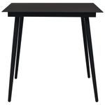 Casa si Gradina - Gradina si terasa - Mobilier exterior - Seturi mobila gradina - Set mobilier de gradina, 5 piese, negru, franghie bumbac & otel - Infinity.ro